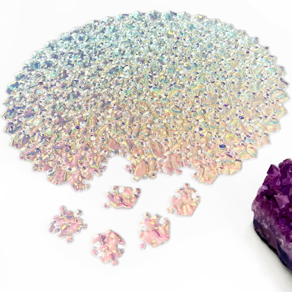 The Clearly Impossible Puzzle - Crystal Edition Iridescent Irregular Textured Puzzle 161 Pieces